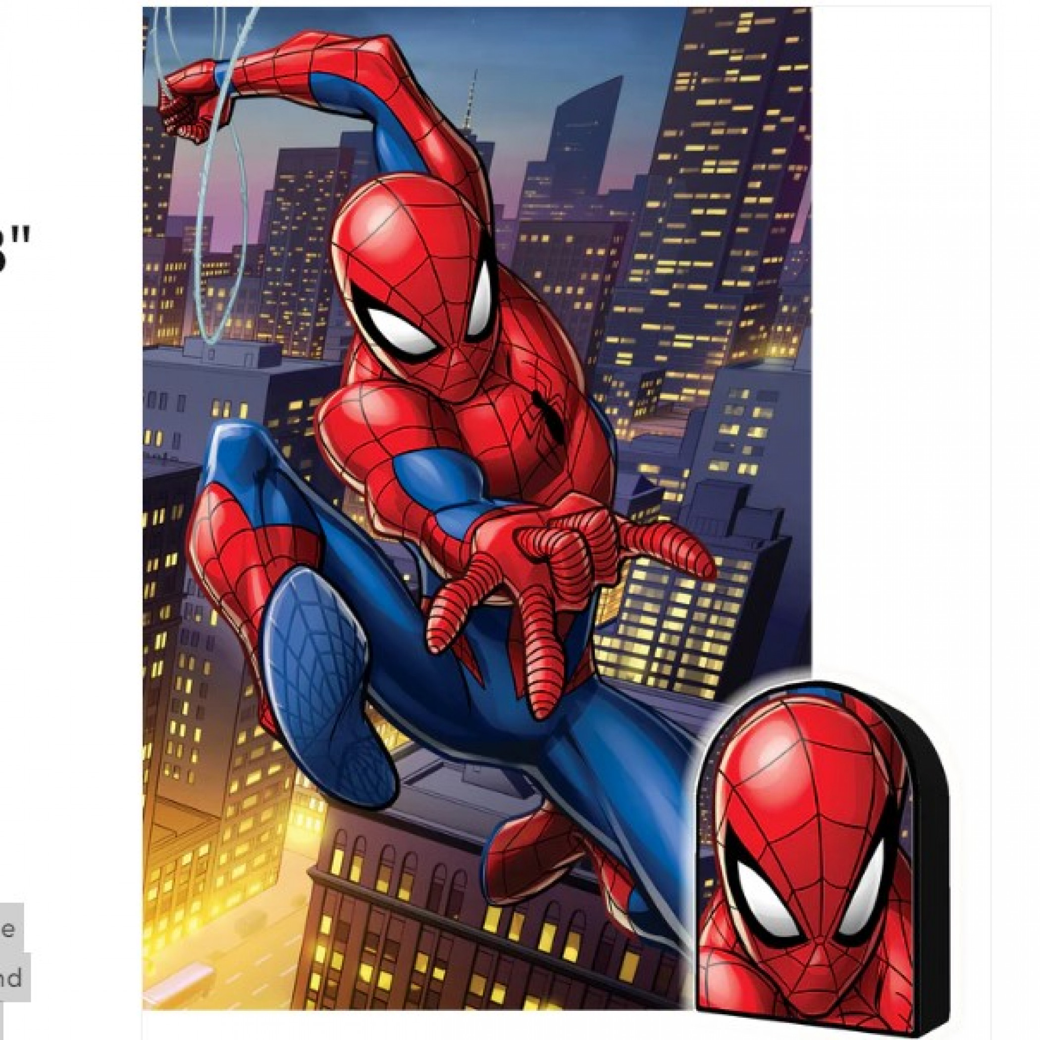 Spider-Man City at Night 3D Lenticular 300pc Jigsaw Puzzle in Collectors Tin
